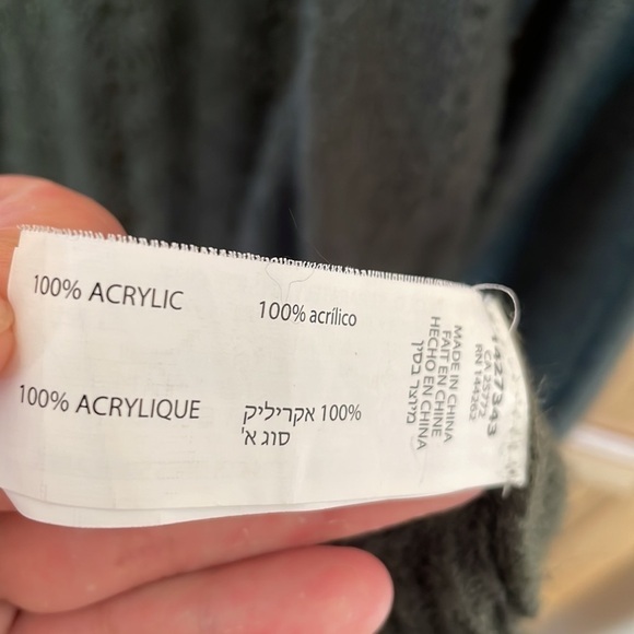 Dex Dark Green Long Knit Cardigan size extra small - Picture 3 of 4